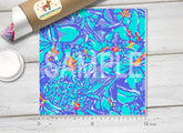 Lilly Inspired MaiTai Floral Pattern Adhesive Vinyl L012